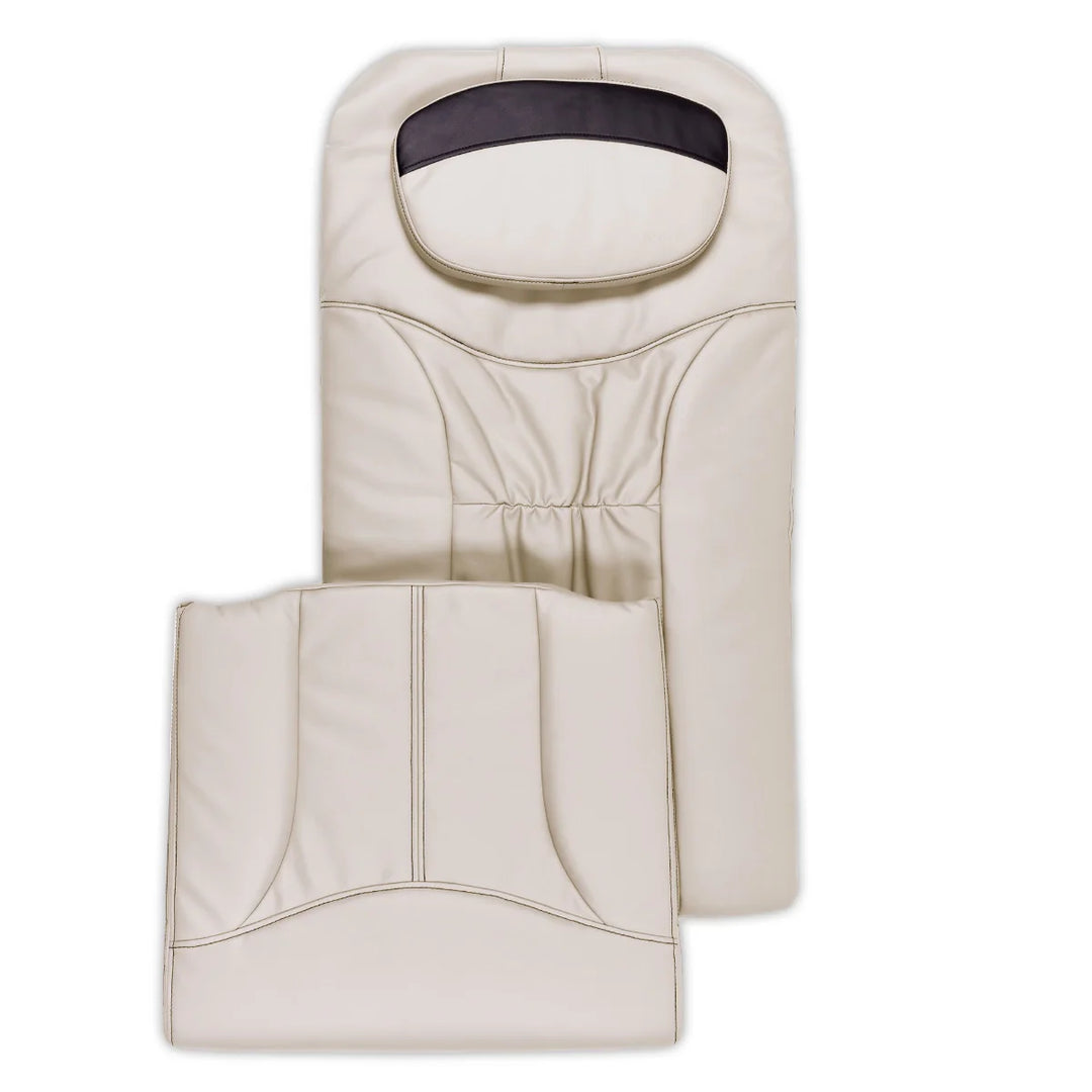 Pedicure chair leather upholstery including seat cushions, backrests, pillows, and replacement pad sets in multiple colors for salon spa chairs.