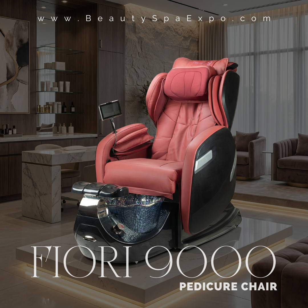 WS pedicure chair with human-like massage system and luxury seating for professional nail salons and spa treatments.