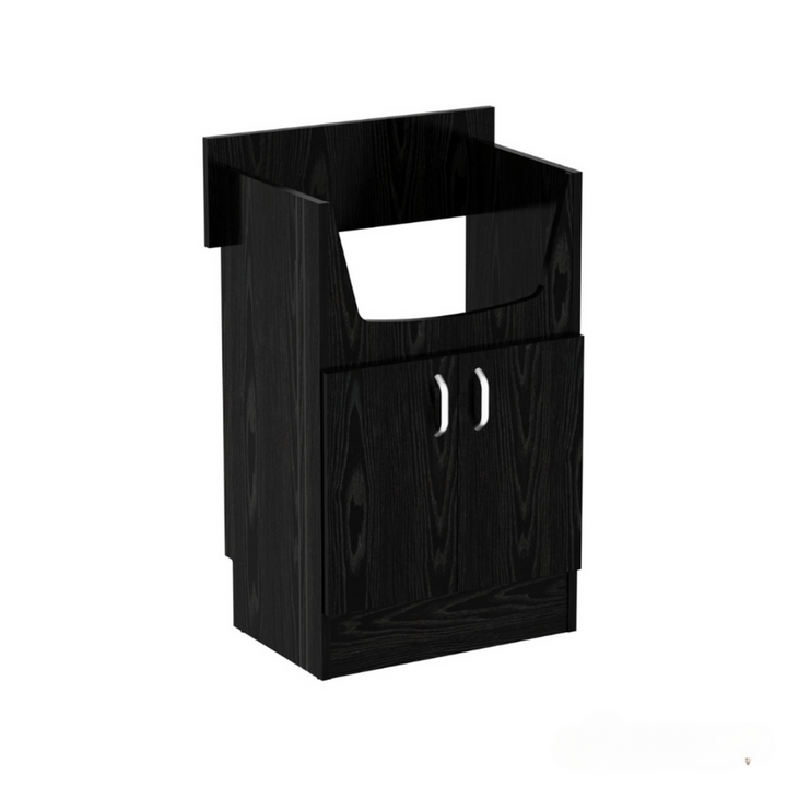 Upgrade your salon with the Berkeley SANDEN Shampoo Cabinet featuring stylish design and spacious storage for an organized, professional workstation.