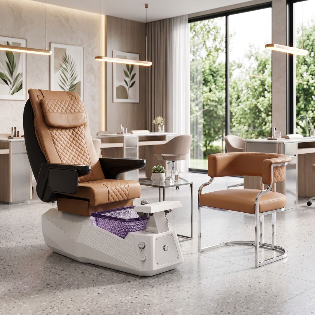 Toepia DM Pedicure Chair + Free YL Glide Salon Customer Chair