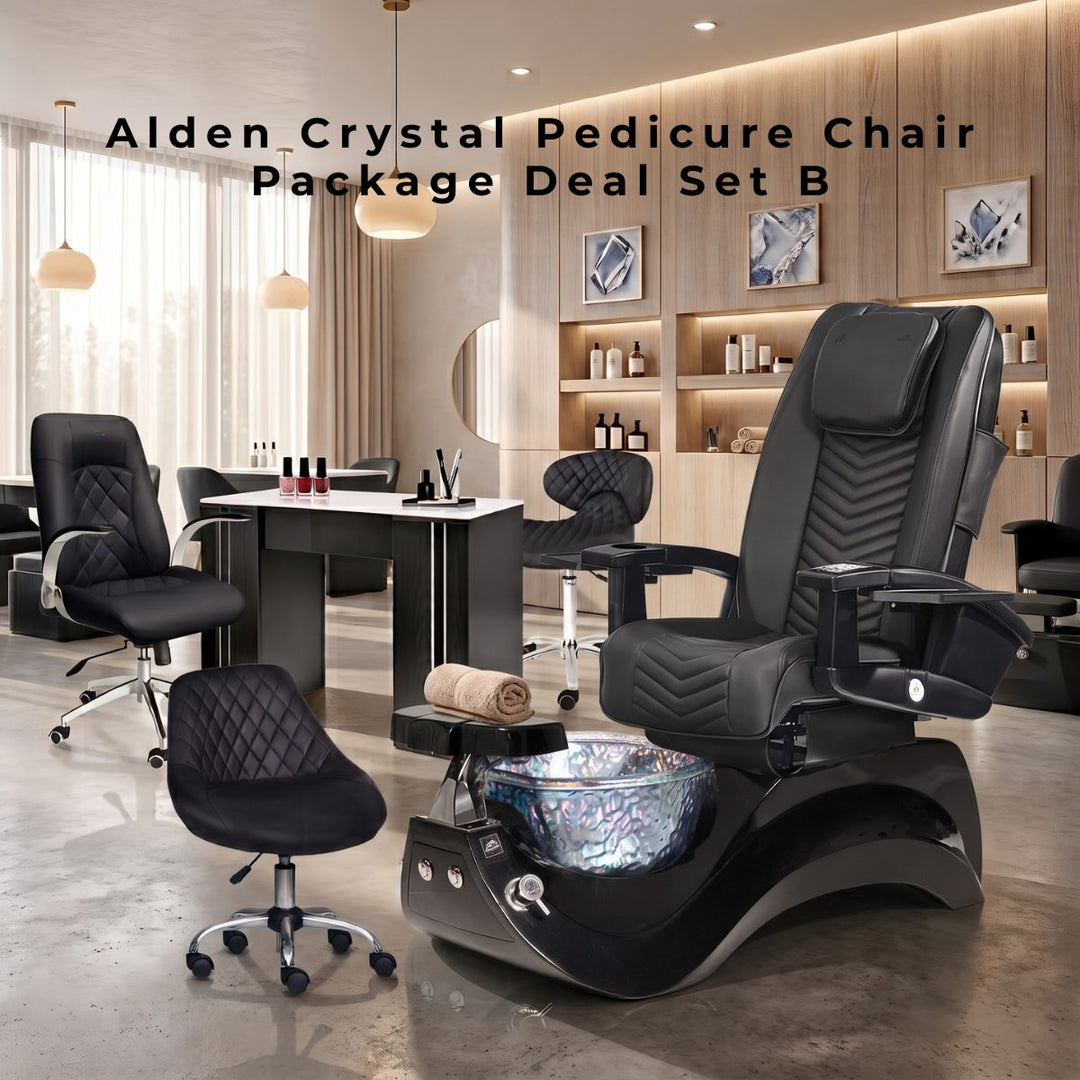 Alden Crystal Pedicure Chair Package Deal
