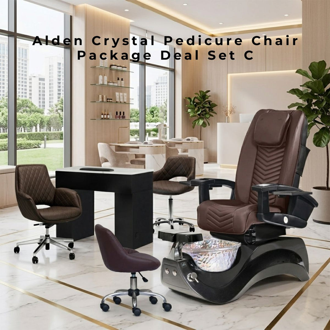 Alden Crystal Pedicure Chair Package Deal