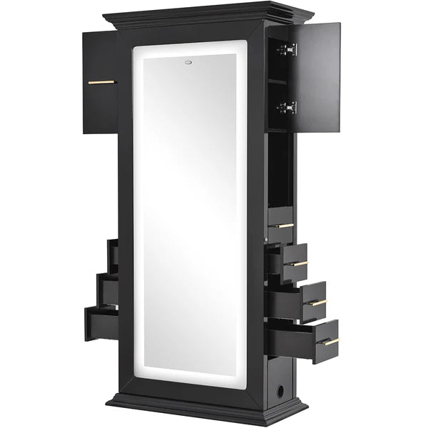 Adonis Double LED Lighted Salon Station