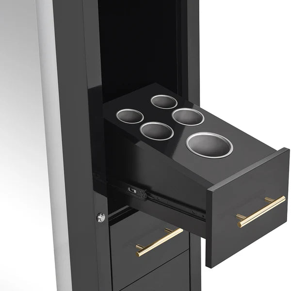 Adonis Double LED Lighted Salon Station