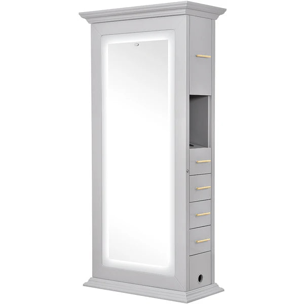 Adonis Double LED Lighted Salon Station