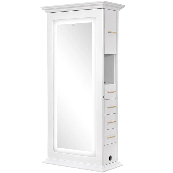 Adonis Double LED Lighted Salon Station