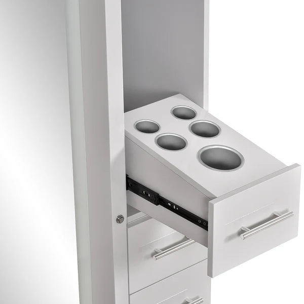 Adonis Single LED Lighted Salon Styling Station