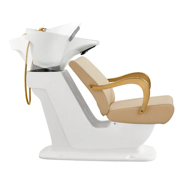 Beckman Gold Shampoo Chair with Adjustable Seat
