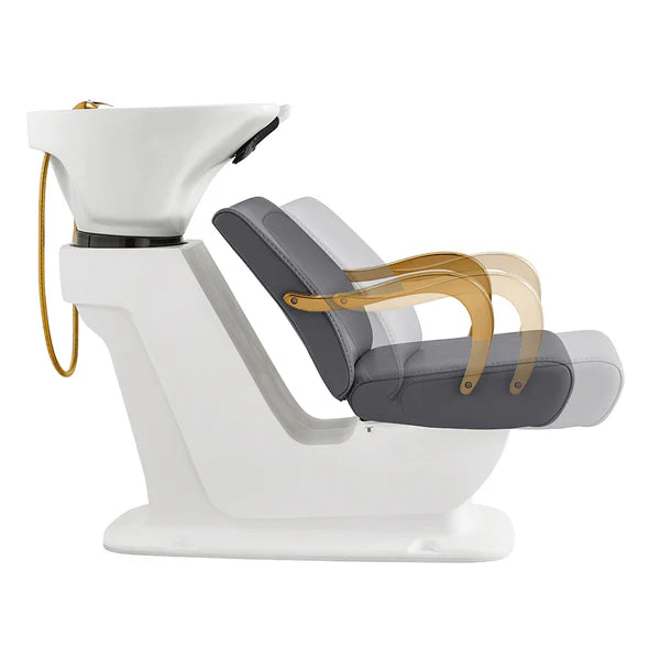 Beckman Gold Shampoo Chair with Adjustable Seat
