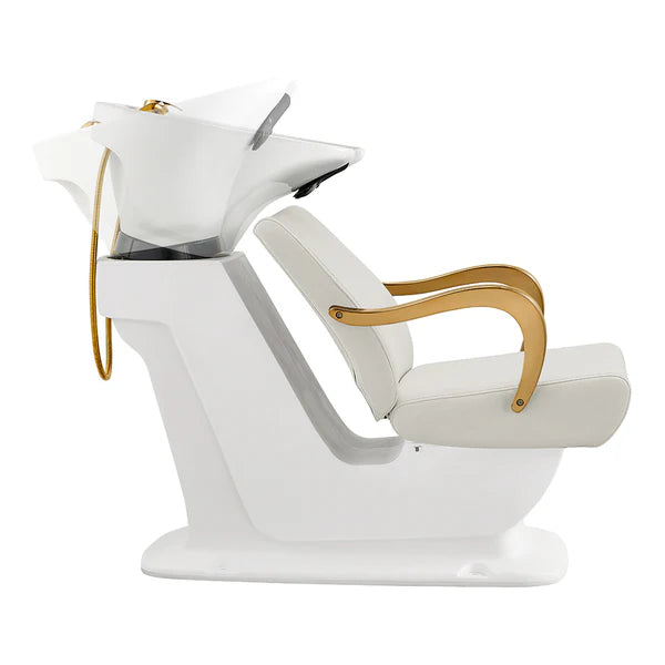 Beckman Gold Shampoo Chair with Adjustable Seat
