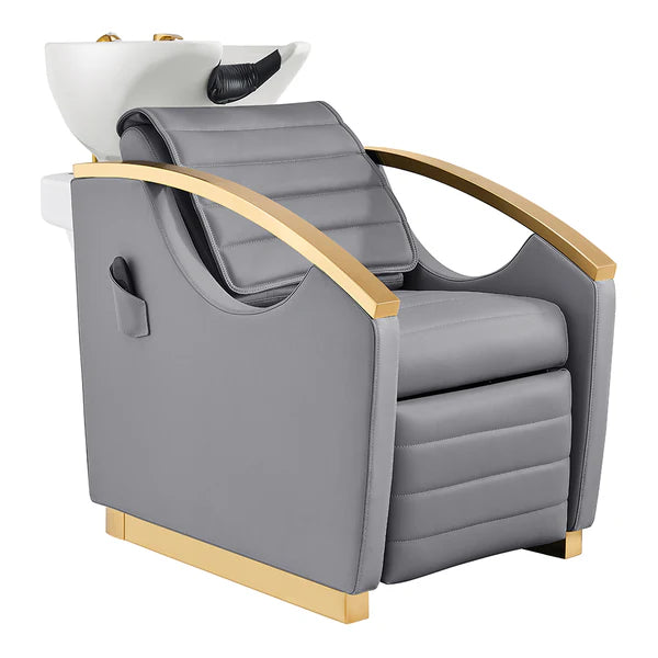 Bella V Gold Reclining Salon Shampoo Massage Chairs