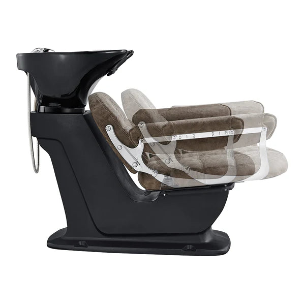 Mochilagon Salon Shampoo Chair with Adjustable Seat