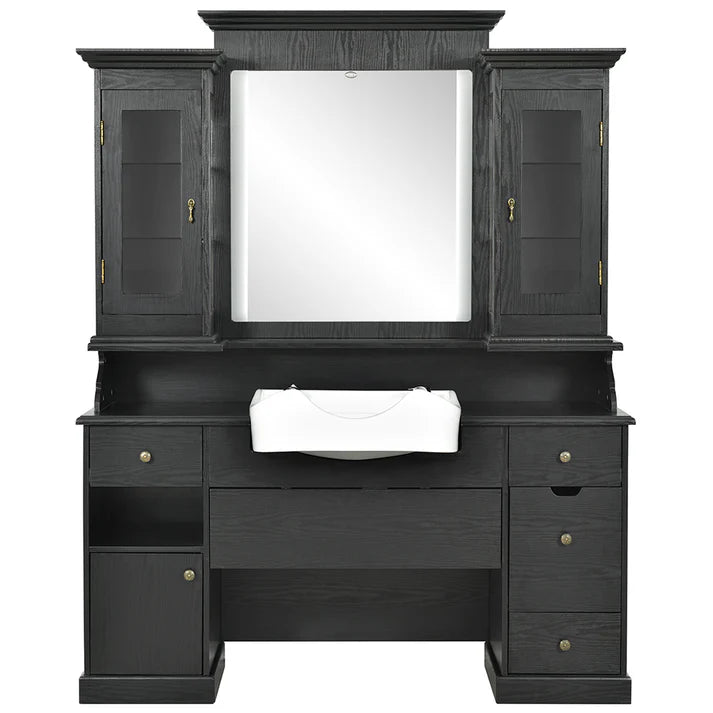 Mohegan LED Barber Front Wash Station