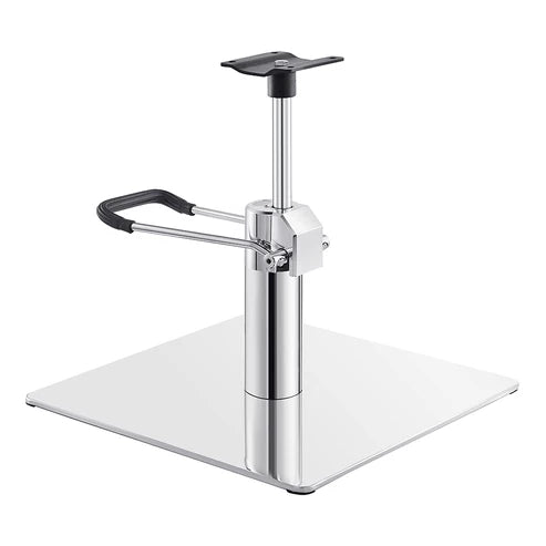 Salon Chair Hydraulic Pump and Square Base Set - Chrome