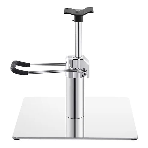 Salon Chair Hydraulic Pump and Square Base Set - Chrome