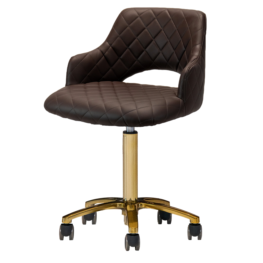 Gem Gold Edition Manicure Technician Stool