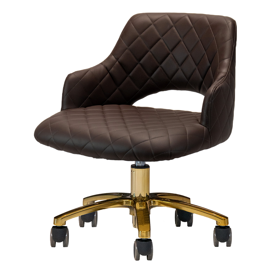 Gem Gold Edition Pedicure Technician Stool