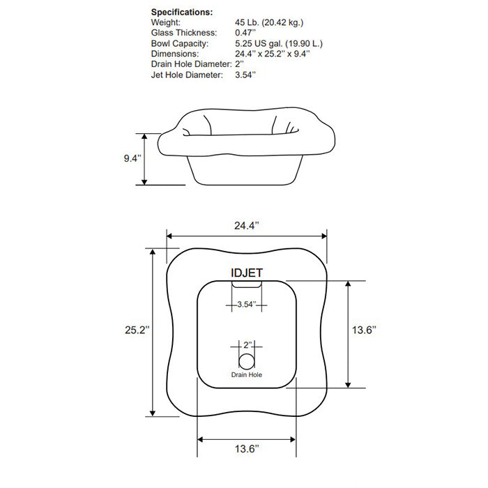Gs5004 - La Fleur Glass Bowl