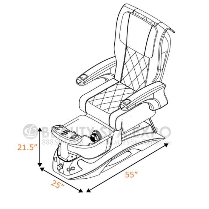 Argento Pedicure Chair
