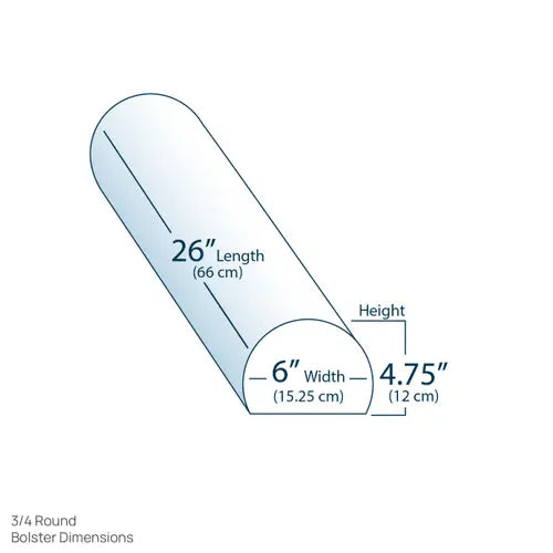 3/4 Round Massage Bolster