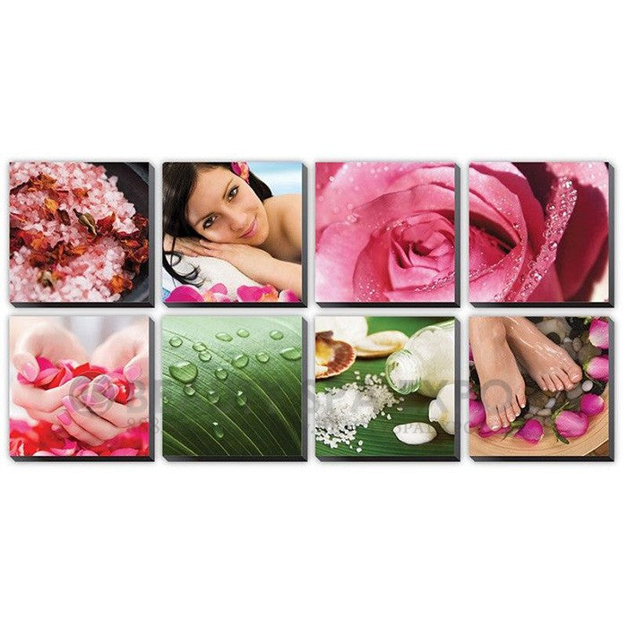 Fresh Pink Ensemble Canvas Mural