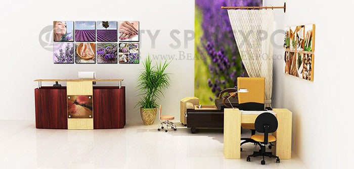 Lavender Fields Ensemble Canvas Mural