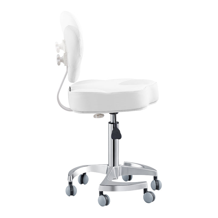 Tao Rolling Saddle Stool with Back