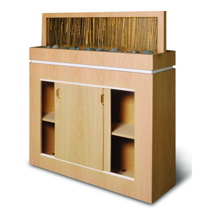 Salon Divider With Acrylic Bamboo