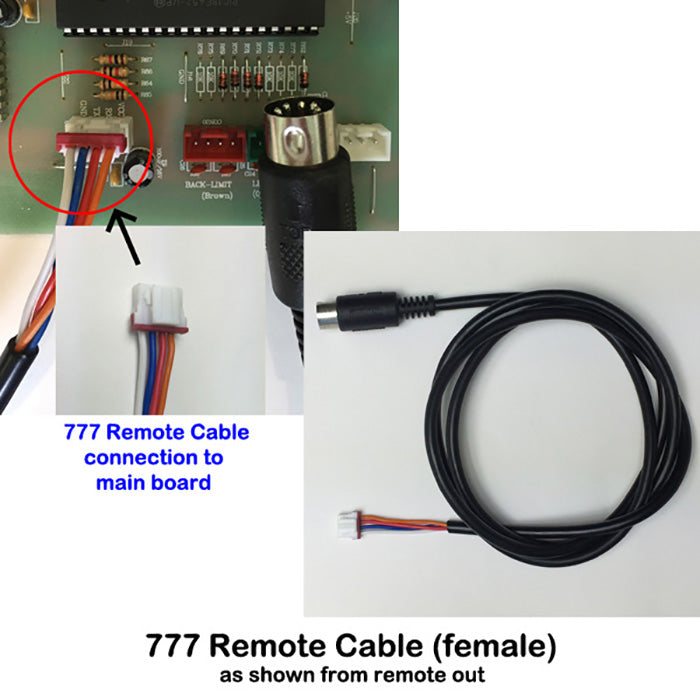 PofA - Remote Cable for Massage Chair 777 - Male