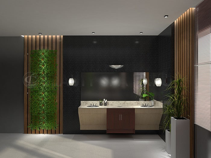 Contemporary Double Sink Cabinet